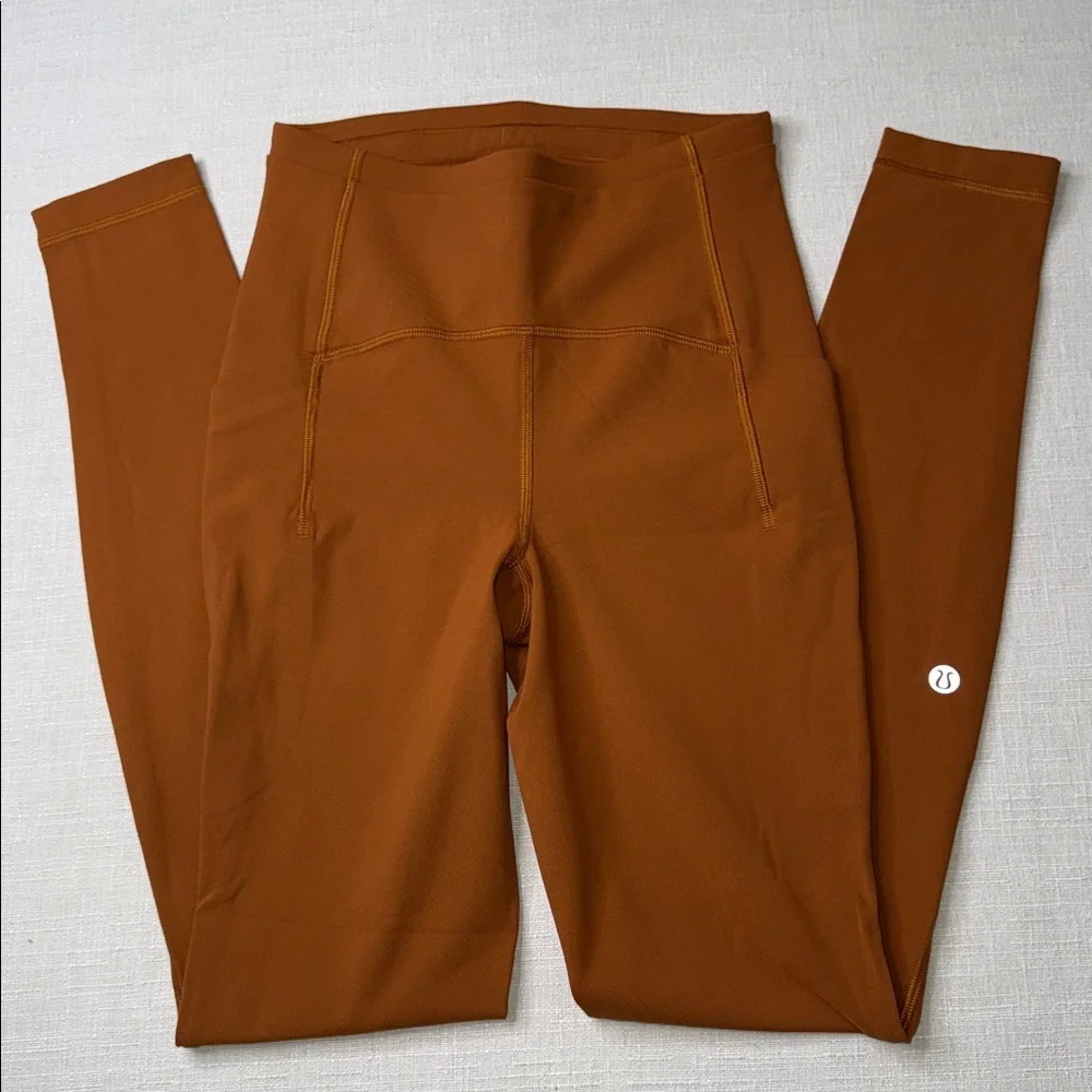 lululemon athletica Fast & Free High-Rise 28” Brown Leggings